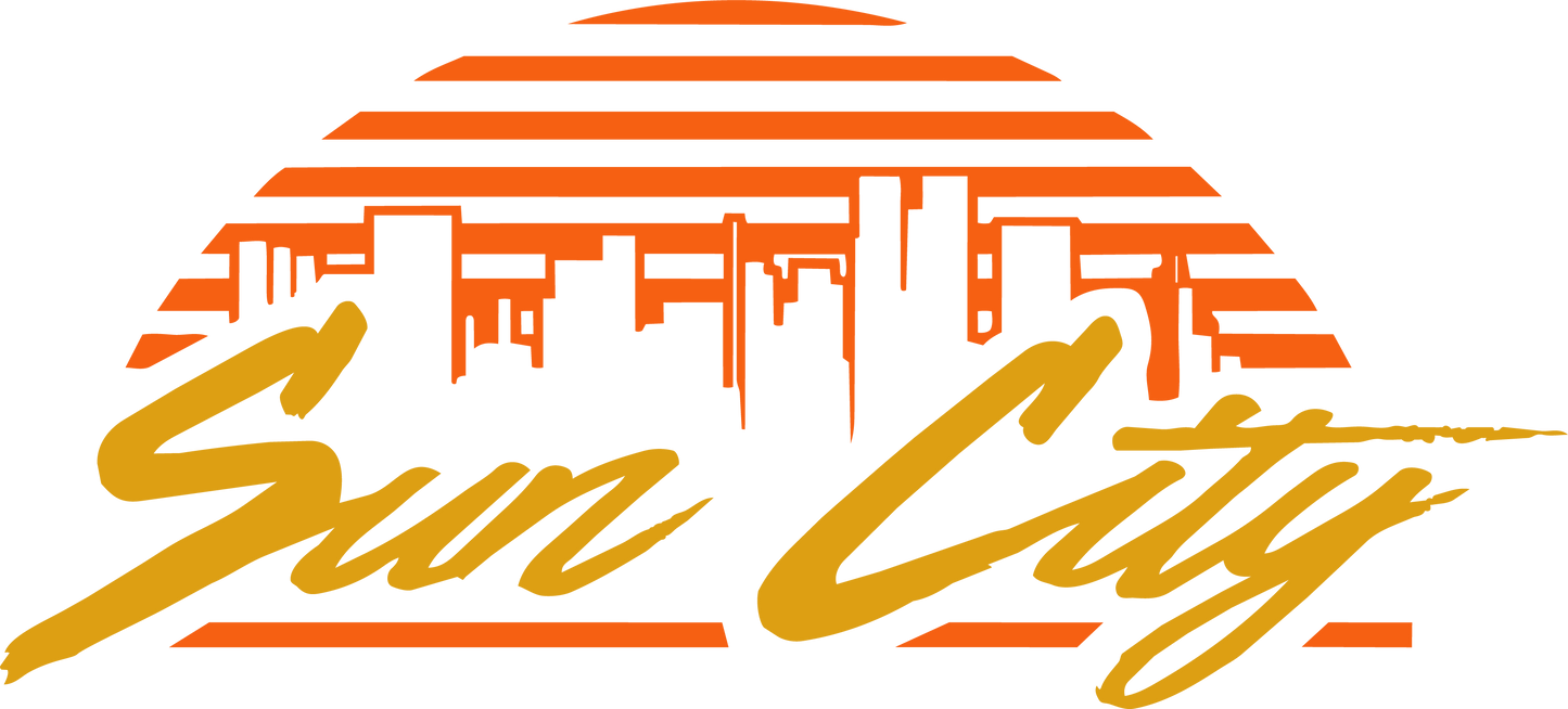 Sun City Synthwave Tee — Norwegian Neo 80s Band Shirt