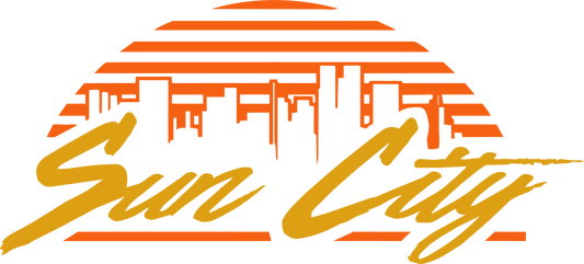 Sun City Synthwave Tee — Norwegian Neo 80s Band Shirt